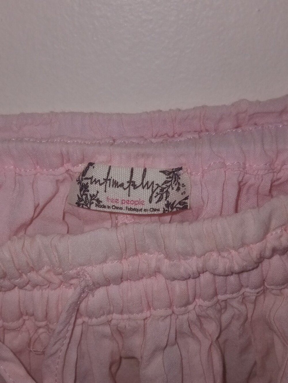 Intimately Free People garment Blush Pink Lace-Trim Boho Shorts - Picture 2 of 5